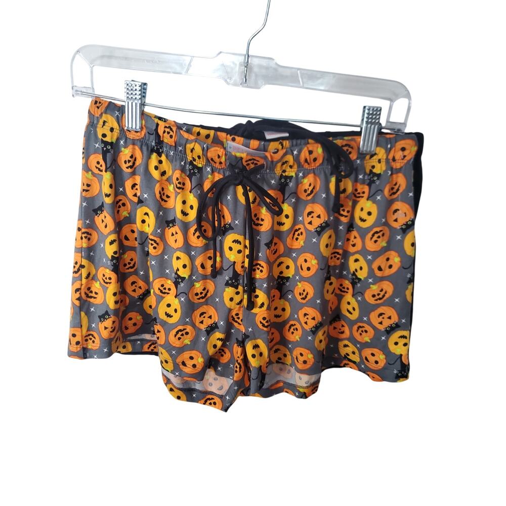 Pillow Talk Halloween Pumpkin Pajama Lounge Shorts, 2 Pack Medium, NWOT